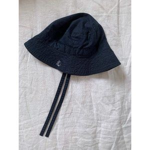 Petit Bateau Baby Navy Twill Bucket Hat 3-6 Months